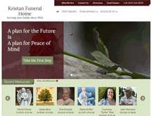 Tablet Screenshot of kristanfuneralhome.com